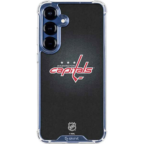 NHL Washington Capitals Black Background Galaxy S25 Clear Case